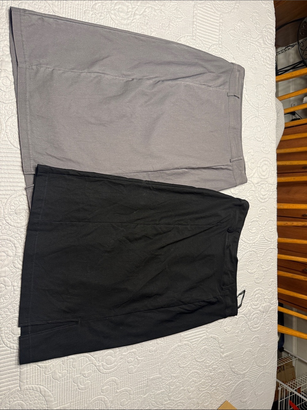 Versatile Black and Gray Women's Pencil Skirts